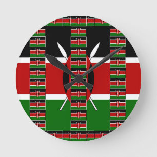 🇰🇪 Magische Kenia: Kader van Eenheid en Trots Ronde Klok