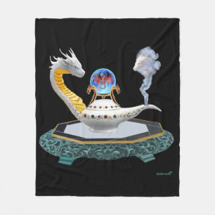 Magische Keramische Draak Fantasy Kunst Deken