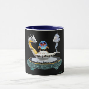 Magische Keramische Draak Lantaarn Fantasy Kunst Mok
