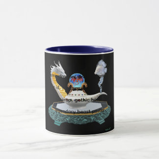 Magische Keramische Draak Lantaarn Fantasy Kunst Mok