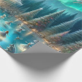 Magische kerst cadeaupapier (Hoek)