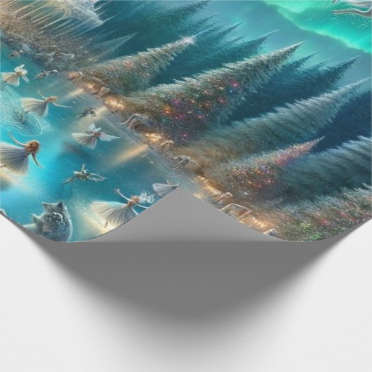 Magische kerst cadeaupapier (Hoek)