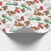 Magische kerst cadeaupapier (Hoek)