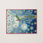 MAGISCHE KERST EENHOORN, VAKANTIE FANTASIE PUZZEL LEGPUZZEL (Horizontaal)