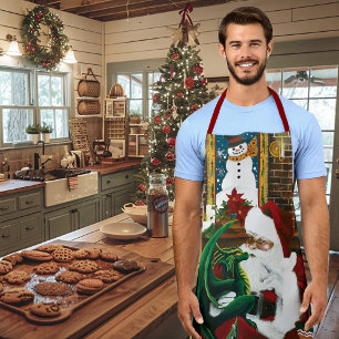 Magische Kerst Fantasie Kerstman Draak Yule Knus Schort