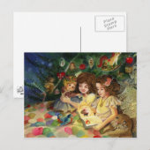 Magische kerst feestdagenkaart (Voorkant / Achterkant)