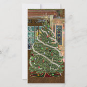 Magische kerst feestdagenkaart (Voorkant)