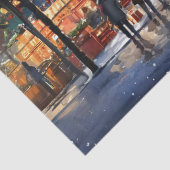 Magische kerst in de stad Decoupage Craft Paper Tissuepapier (Detail)