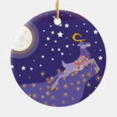 Magische kerst keramisch ornament (Achterkant)