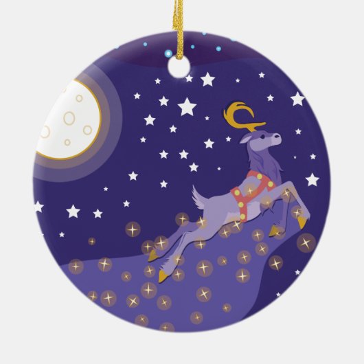 Magische kerst keramisch ornament (Achterkant)