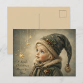 Magische Kerst Kind Kaart (Voorkant / Achterkant)