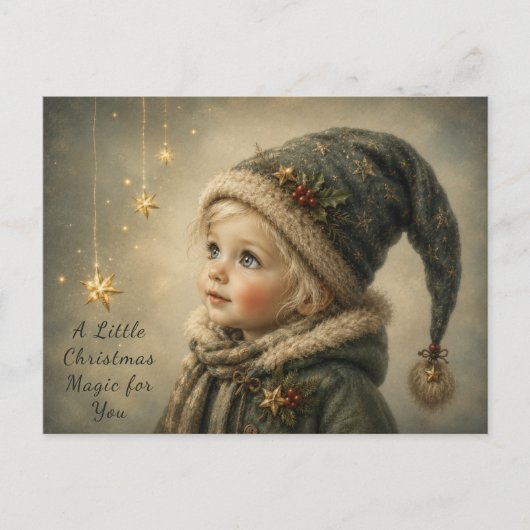 Magische Kerst Kind Kaart (Voorkant)