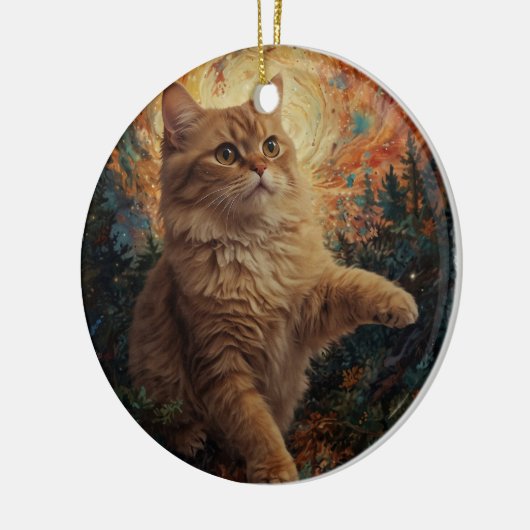 Magische Kerst Kitten Ornament (Links)