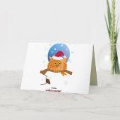 Magische kerst met kristalglas en sneeuw feestdagen kaart (Achterkant)