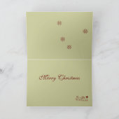 Magische kerst met kristalglas en sneeuw feestdagen kaart (Binnen)