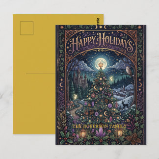 Magische Kerst Prettige Feestdagen Briefkaart