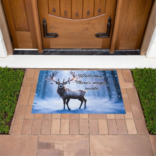 Magische Kerst Rendieren Deurmat (Buiten)