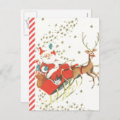  magische kerst sinterklaas en sterren feestdagenkaart (Voorkant / Achterkant)