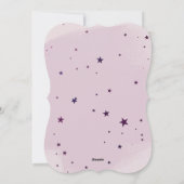 Magische Kerst sterrenstelsel eenhoorn Feestdagenkaart (Achterkant)