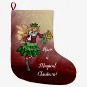 Magische kerstabel grote kerstsok (Voorkant)