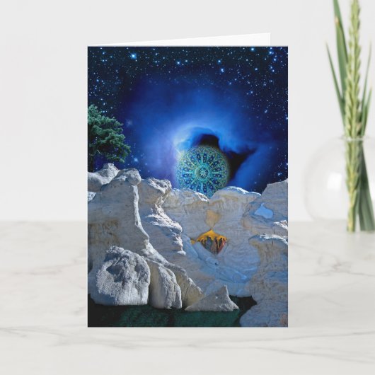 Magische kerstavond feestdagen kaart (Voorkant)