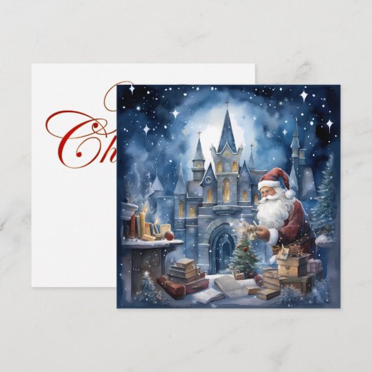 Magische kerstavond Kaart (Voorkant / Achterkant)