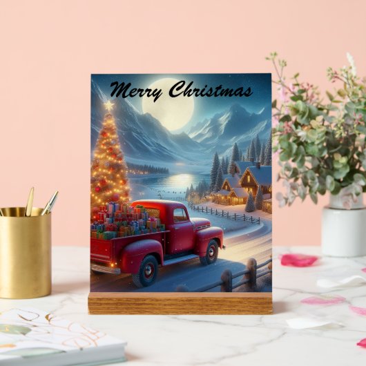 Magische kerstavond levering acryl bord (Huwelijk)