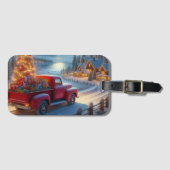 Magische kerstavond levering bagagelabel (Voorkant (horizontaal))