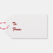 Magische kerstavond levering cadeaulabel (Achterkant Horizontaal)