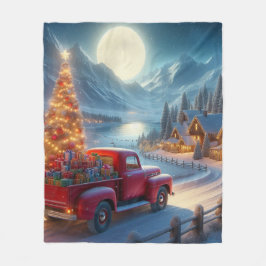 Magische kerstavond levering fleece deken