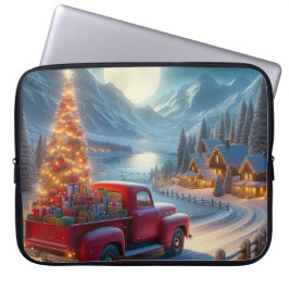 Magische kerstavond levering laptop sleeve
