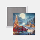 Magische kerstavond levering magneet (Voorkant / Achterkant)