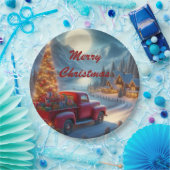 Magische kerstavond levering papieren bordje (Feest)