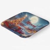 Magische kerstavond levering papieren bordje (Gebogen)