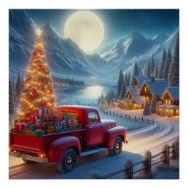 Magische kerstavond levering perfect poster