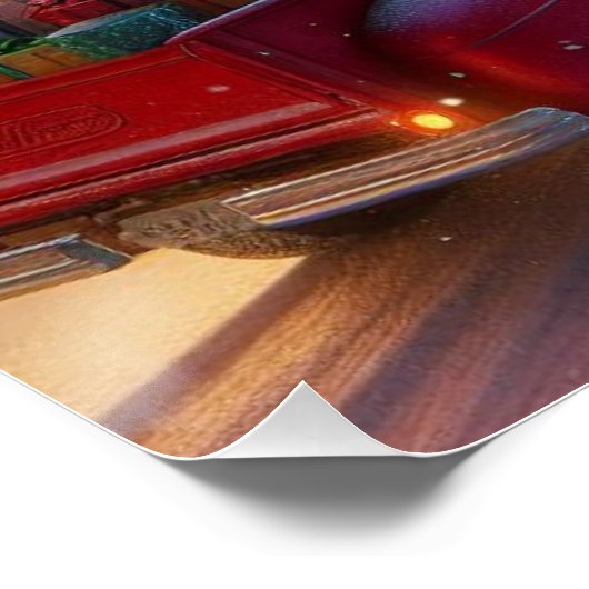 Magische kerstavond levering perfect poster (Hoek)