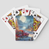 Magische kerstavond levering pokerkaarten (Achterkant)