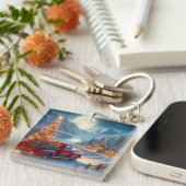 Magische kerstavond levering sleutelhanger (Voorkant Rechts)