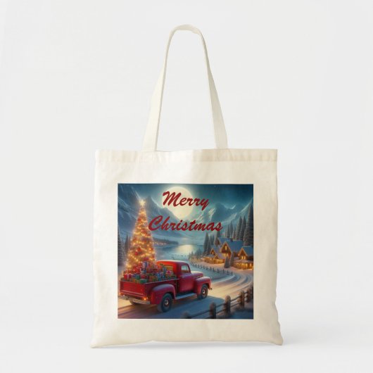 Magische kerstavond levering tote bag (Voorkant)