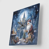 Magische Kerstavond wandklok (Hoek)