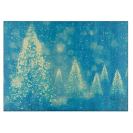 Magische kerstbomen snijplank