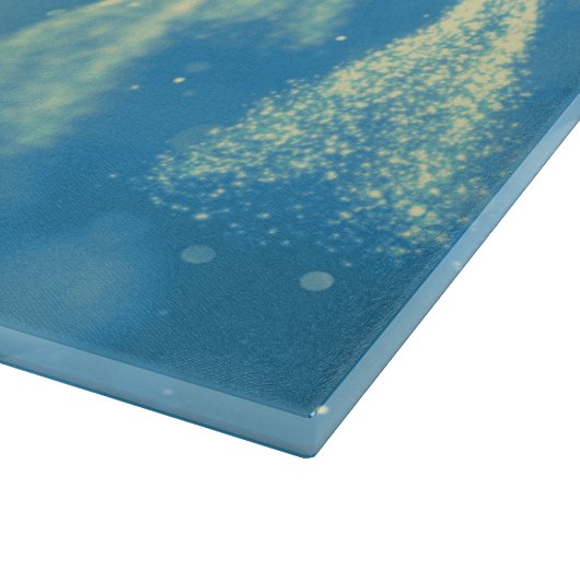 Magische kerstbomen Vrolijk Kerstfeest Snijplank (Hoek)