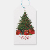 Magische kerstboom cadeau Label Cadeaulabel (Achterkant)