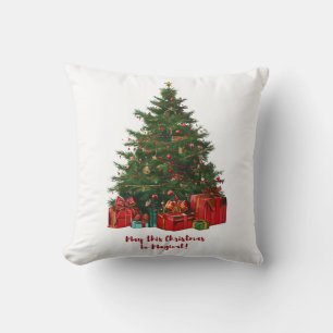 Magische kerstboom decoratief kussen