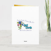 Magische kerstboom feestdagen kaart (Achterkant)