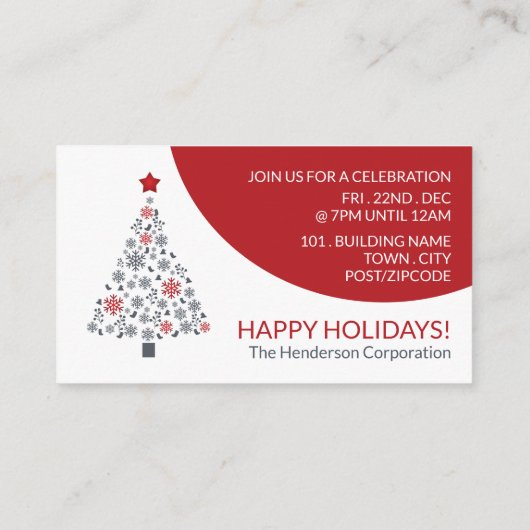 Magische Kerstboom, het Ticket van het Kerstmisfee Informatiekaartje (Achterkant)