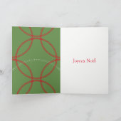 Magische kerstboom Joyeux Noel kaart (Binnen)