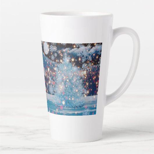Magische Kerstboom Latte Mok (Rechts)
