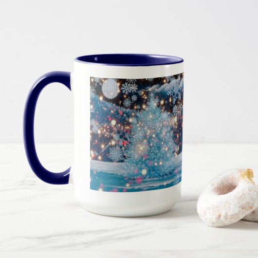 Magische Kerstboom Mok (Met donut)