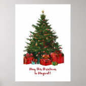 Magische kerstboom Poster (Voorkant)